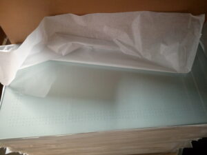 toughened glass shelf packing for fridge